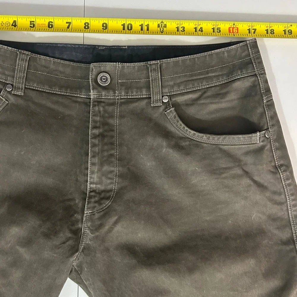 Kuhl Rydr Mens 34x34 Dark Brown Articulated Workwear Outdoor Hiking Pants